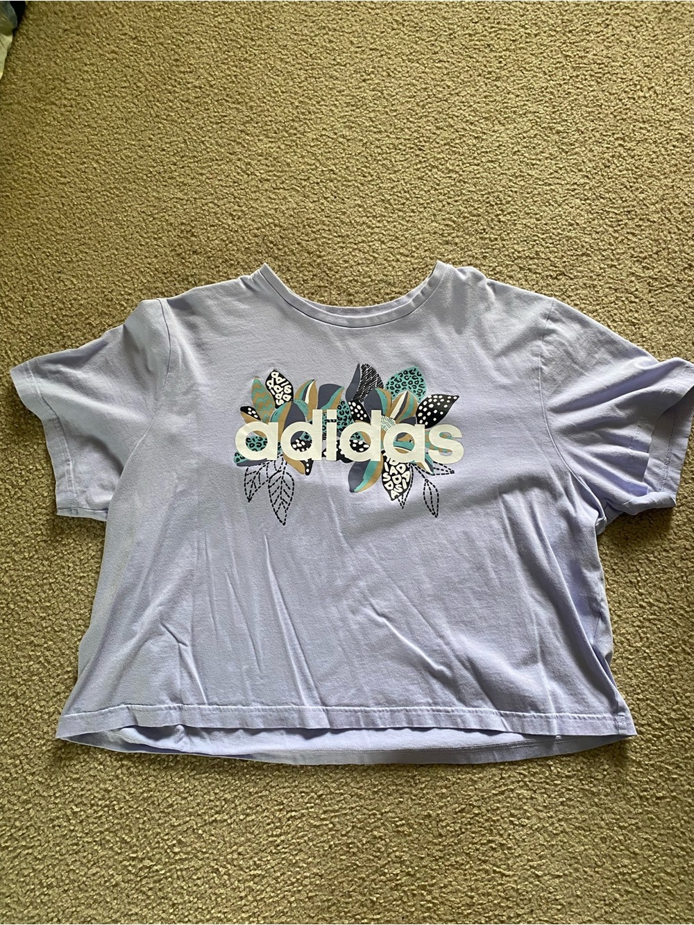 Adidas Lavender Logo Tee